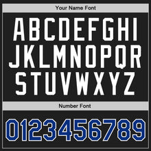 Загрузить изображение в средство просмотра галереи, Custom Black Royal-White Authentic Throwback Basketball Jersey