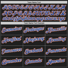 Загрузить изображение в средство просмотра галереи, Custom Black Royal-Orange Authentic Throwback Basketball Jersey