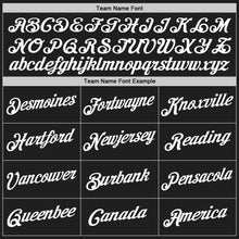 Загрузить изображение в средство просмотра галереи, Custom Black White Authentic Throwback Basketball Jersey