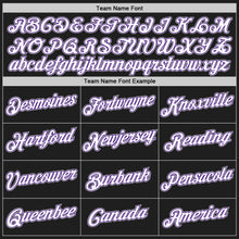 Laden Sie das Bild in den Galerie-Viewer, Custom Black Purple-Gray Authentic Throwback Basketball Jersey