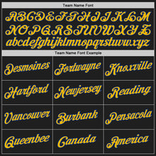 Загрузить изображение в средство просмотра галереи, Custom Black Royal-Gold Authentic Throwback Basketball Jersey