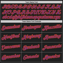 Laden Sie das Bild in den Galerie-Viewer, Custom Black Purple-Orange Authentic Throwback Basketball Jersey