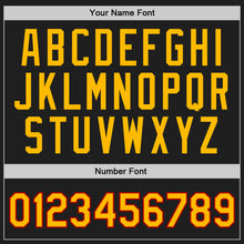 Загрузить изображение в средство просмотра галереи, Custom Black Gold-Red Authentic Throwback Basketball Jersey