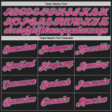 Laden Sie das Bild in den Galerie-Viewer, Custom Black Pink-White Authentic Throwback Basketball Jersey