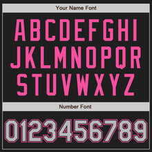 Charger l'image dans la galerie, Custom Black Gray-Pink Authentic Baseball Jersey