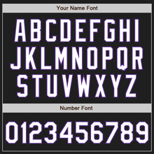 Загрузить изображение в средство просмотра галереи, Custom Black White-Purple Authentic Baseball Jersey