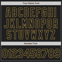 Загрузить изображение в средство просмотра галереи, Custom Black Old Gold-Red Authentic Baseball Jersey