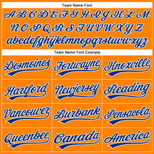 Laden Sie das Bild in den Galerie-Viewer, Custom Bay Orange Royal-White Authentic Baseball Jersey