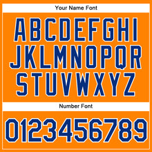 Laden Sie das Bild in den Galerie-Viewer, Custom Bay Orange Royal-White Authentic Baseball Jersey