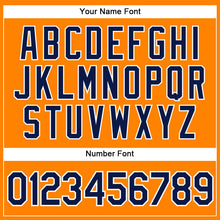 Загрузить изображение в средство просмотра галереи, Custom Bay Orange Navy-White Authentic Baseball Jersey