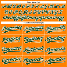 Laden Sie das Bild in den Galerie-Viewer, Custom Bay Orange Green-White Authentic Baseball Jersey