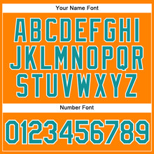 Загрузить изображение в средство просмотра галереи, Custom Bay Orange Teal-White Authentic Baseball Jersey