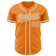 Загрузить изображение в средство просмотра галереи, Custom Bay Orange White-Gray Authentic Baseball Jersey