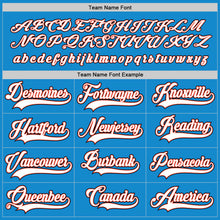 Загрузить изображение в средство просмотра галереи, Custom Blue White-Orange Hockey Jersey