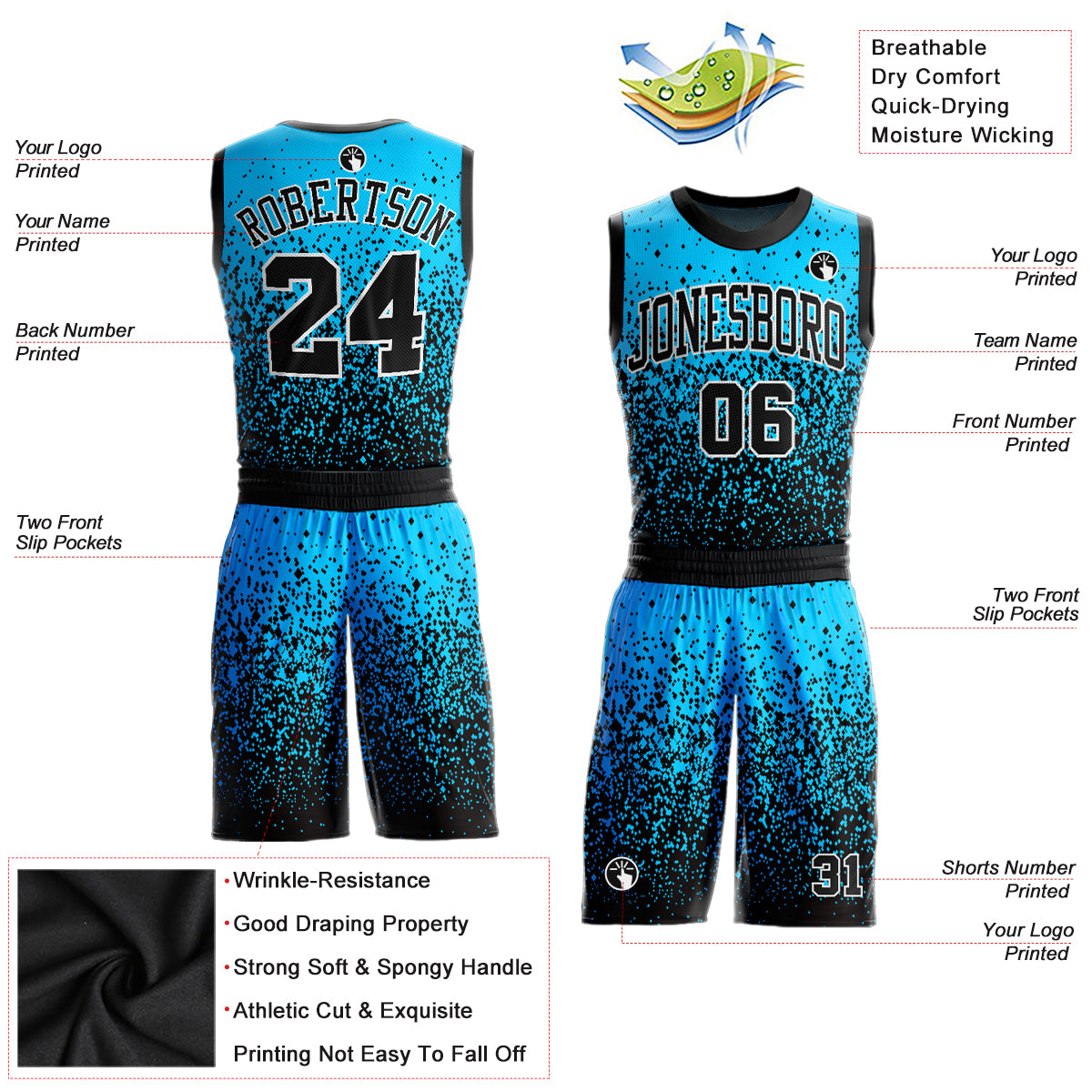 Custom Basketball Jersey Full Sublimation Design Printing Team