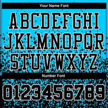 Загрузить изображение в средство просмотра галереи, Custom Blue Black-White Round Neck Sublimation Basketball Suit Jersey