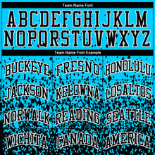 Загрузить изображение в средство просмотра галереи, Custom Blue Black-White Round Neck Sublimation Basketball Suit Jersey