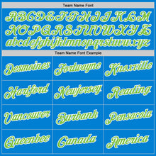 Загрузить изображение в средство просмотра галереи, Custom Blue Neon Green-White Performance T-Shirt