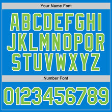 Загрузить изображение в средство просмотра галереи, Custom Blue Neon Green-White Performance T-Shirt