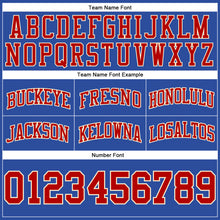 Загрузить изображение в средство просмотра галереи, Custom Blue Red-Cream Authentic Throwback Basketball Shorts