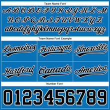Загрузить изображение в средство просмотра галереи, Custom Blue Black-White Authentic Throwback Basketball Shorts