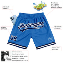 Загрузить изображение в средство просмотра галереи, Custom Blue Navy-White Authentic Throwback Basketball Shorts