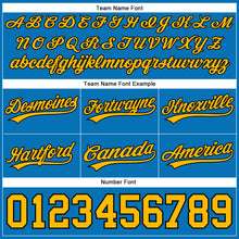Загрузить изображение в средство просмотра галереи, Custom Blue Gold-Black Authentic Throwback Basketball Shorts
