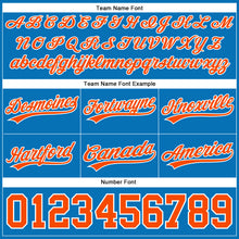 Загрузить изображение в средство просмотра галереи, Custom Blue Orange-White Authentic Throwback Basketball Shorts