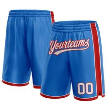 Загрузить изображение в средство просмотра галереи, Custom Blue White-Red Authentic Basketball Shorts