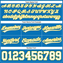 Загрузить изображение в средство просмотра галереи, Custom Blue White-Yellow Authentic Basketball Shorts