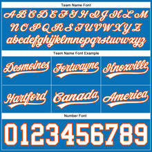 Загрузить изображение в средство просмотра галереи, Custom Blue White-Orange Authentic Basketball Shorts