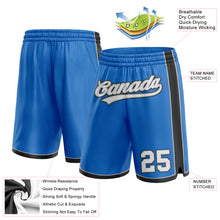 Загрузить изображение в средство просмотра галереи, Custom Blue White Black-Gray Authentic Basketball Shorts