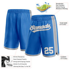 Загрузить изображение в средство просмотра галереи, Custom Blue White-Gray Authentic Basketball Shorts