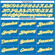 Загрузить изображение в средство просмотра галереи, Custom Blue White-Yellow Performance T-Shirt