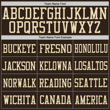 Загрузить изображение в средство просмотра галереи, Custom Brown Brown-Cream Mesh Authentic Football Jersey