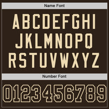 Загрузить изображение в средство просмотра галереи, Custom Brown Brown-Cream Mesh Authentic Football Jersey