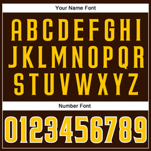 Загрузить изображение в средство просмотра галереи, Custom Brown Gold-White Authentic Sleeveless Baseball Jersey