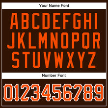 Загрузить изображение в средство просмотра галереи, Custom Brown Orange-White Authentic Sleeveless Baseball Jersey