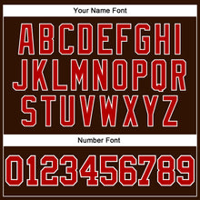 Загрузить изображение в средство просмотра галереи, Custom Brown Red-White Authentic Sleeveless Baseball Jersey