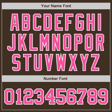 Charger l'image dans la galerie, Custom Brown Pink-White Authentic Baseball Jersey