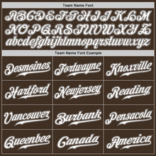 Загрузить изображение в средство просмотра галереи, Custom Brown White-Gray Authentic Baseball Jersey