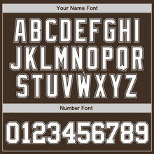Загрузить изображение в средство просмотра галереи, Custom Brown White-Gray Authentic Baseball Jersey