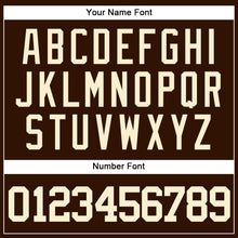 Загрузить изображение в средство просмотра галереи, Custom Brown Cream Authentic Baseball Jersey