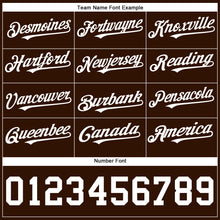 Загрузить изображение в средство просмотра галереи, Custom Brown White Authentic Baseball Jersey