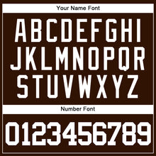 Загрузить изображение в средство просмотра галереи, Custom Brown White Authentic Baseball Jersey