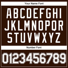 Загрузить изображение в средство просмотра галереи, Custom Brown White Pinstripe Gray Authentic Baseball Jersey