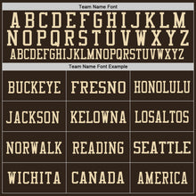 Загрузить изображение в средство просмотра галереи, Custom Brown Vintage USA Flag-City Cream Mesh Authentic Football Jersey