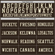 Загрузить изображение в средство просмотра галереи, Custom Brown Gold-Cream Mesh Authentic Football Jersey