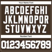 Charger l'image dans la galerie, Custom Brown White-Gray Authentic Baseball Jersey