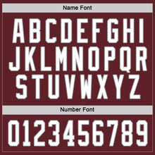 Загрузить изображение в средство просмотра галереи, Custom Burgundy White-Gray Hockey Jersey